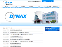 Tablet Screenshot of dynax-j.com